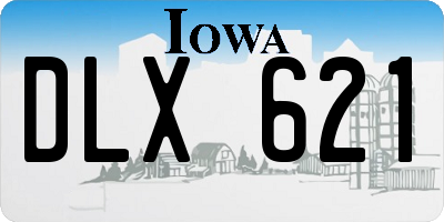 IA license plate DLX621