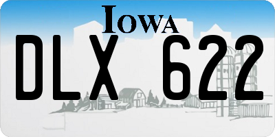 IA license plate DLX622