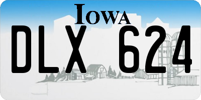 IA license plate DLX624