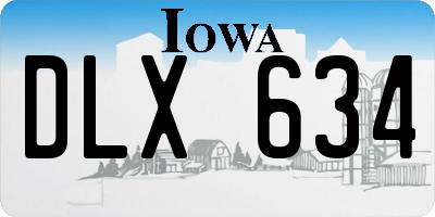 IA license plate DLX634