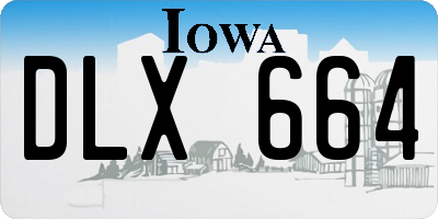 IA license plate DLX664