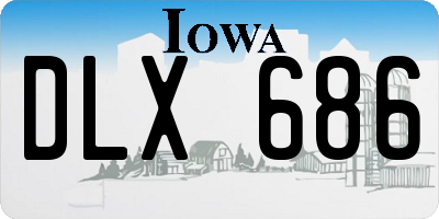 IA license plate DLX686