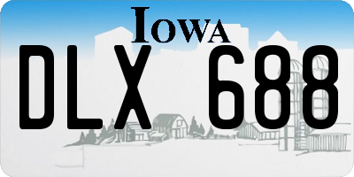 IA license plate DLX688