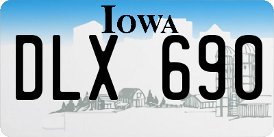 IA license plate DLX690