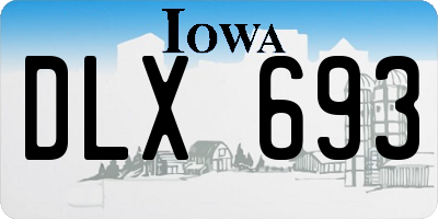 IA license plate DLX693