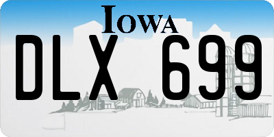 IA license plate DLX699