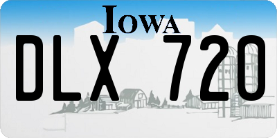 IA license plate DLX720