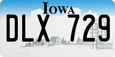 IA license plate DLX729