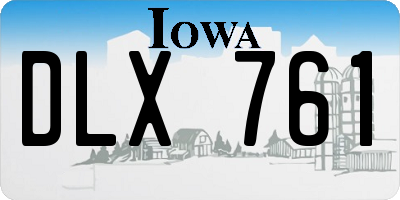 IA license plate DLX761