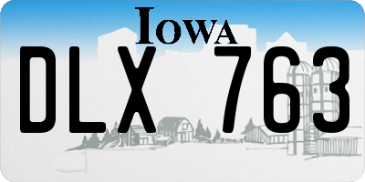 IA license plate DLX763