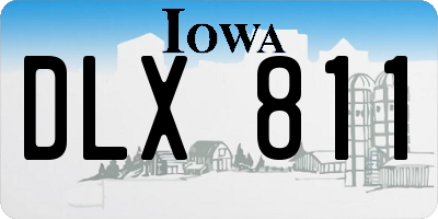 IA license plate DLX811