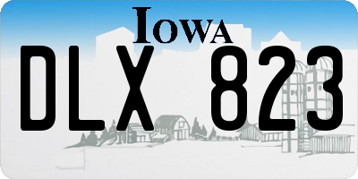 IA license plate DLX823