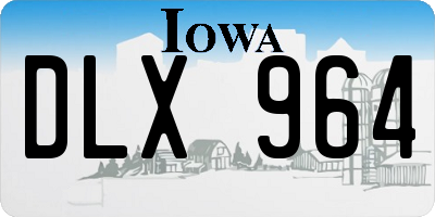 IA license plate DLX964