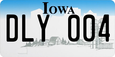 IA license plate DLY004