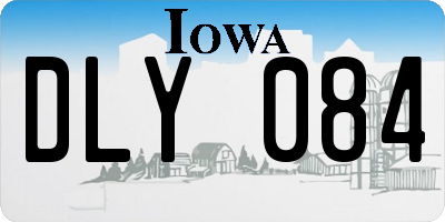 IA license plate DLY084