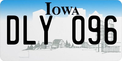 IA license plate DLY096