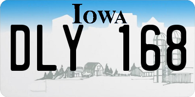 IA license plate DLY168