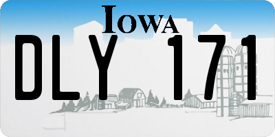 IA license plate DLY171