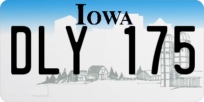 IA license plate DLY175