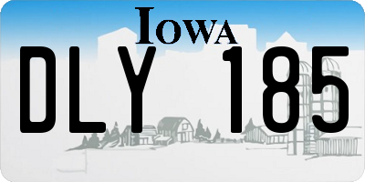 IA license plate DLY185