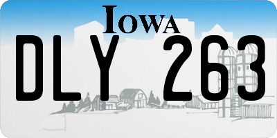 IA license plate DLY263