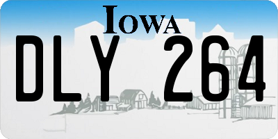 IA license plate DLY264