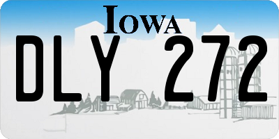 IA license plate DLY272