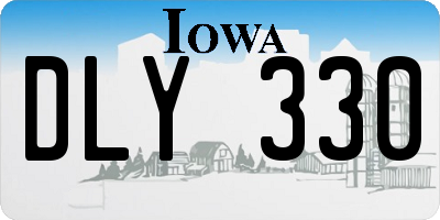 IA license plate DLY330