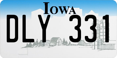 IA license plate DLY331