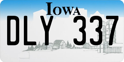 IA license plate DLY337