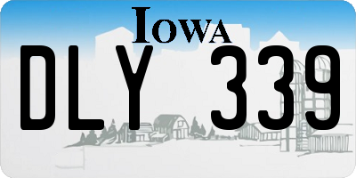 IA license plate DLY339