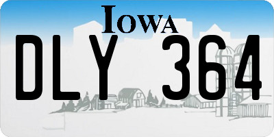 IA license plate DLY364