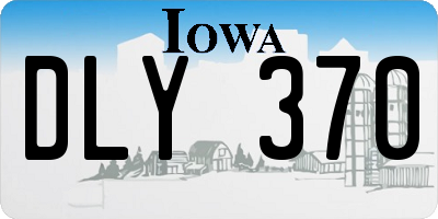 IA license plate DLY370