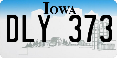IA license plate DLY373