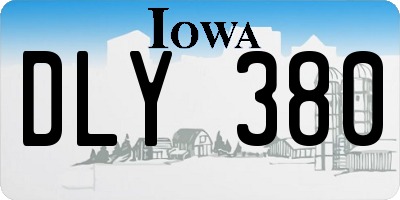 IA license plate DLY380