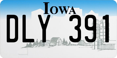 IA license plate DLY391