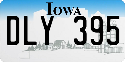 IA license plate DLY395