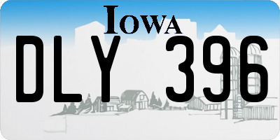 IA license plate DLY396