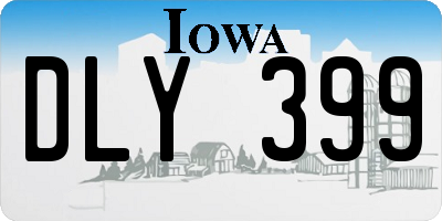 IA license plate DLY399