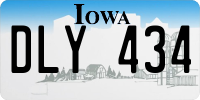 IA license plate DLY434