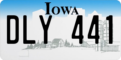 IA license plate DLY441