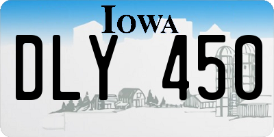 IA license plate DLY450
