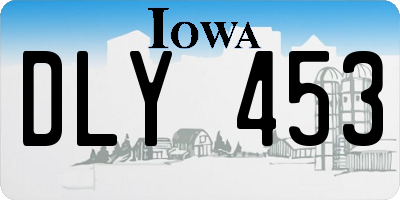IA license plate DLY453