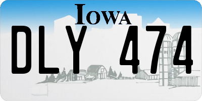 IA license plate DLY474