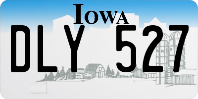 IA license plate DLY527