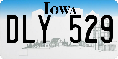 IA license plate DLY529