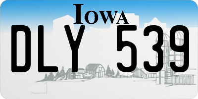 IA license plate DLY539
