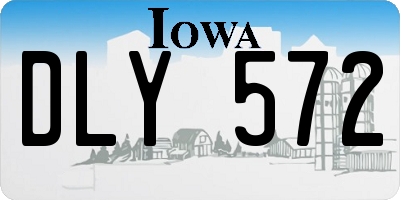 IA license plate DLY572