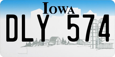 IA license plate DLY574