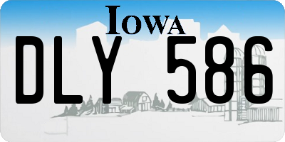 IA license plate DLY586